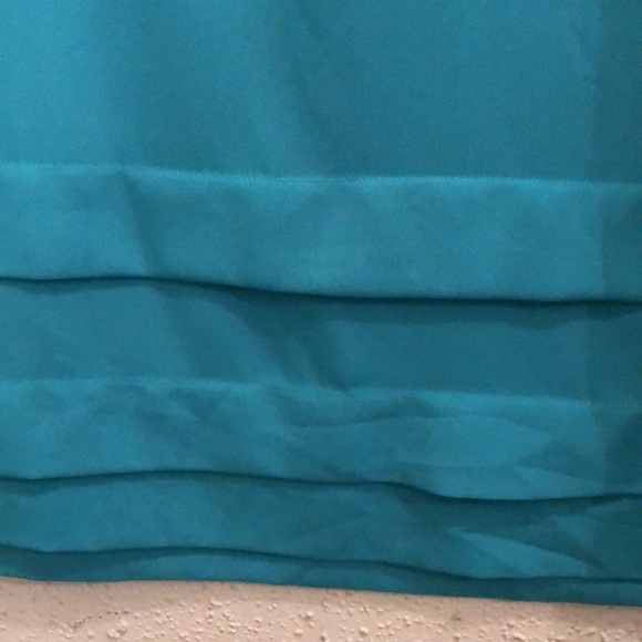 Pink owl, classy women’s Medium dress Beautiful color, blue green sophisticated - Picture 5 of 11